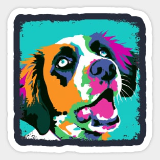 Brittany Pop Art - Dog Lover Gifts Sticker